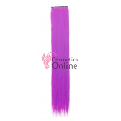 Extensie de par suvita dubla dreapta Vigurous de 50 cm cu 2 clipsuri SUV205 - Mov Neon 